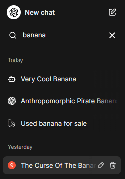 search for a banana